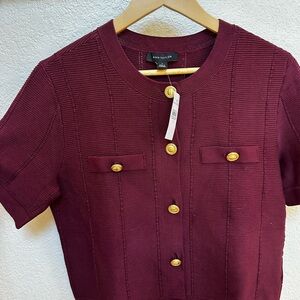 Ann Taylor S NWT Burgundy / Wine sweater top